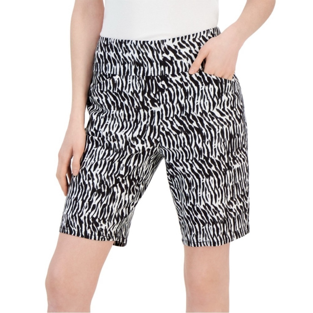 Talbots Zebra Print Bermuda Shorts
